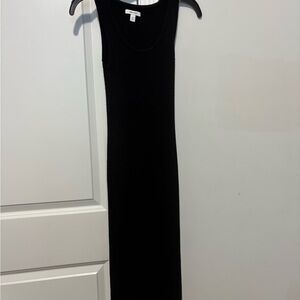 Nine West Black Maxi Sheath Dress Sleeveless Scoop Neck Cocktail